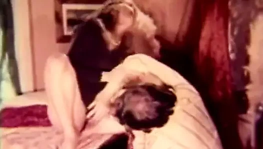 Hardcore yakın çekim üçlü vahşi alır (1970'lerde vintage)