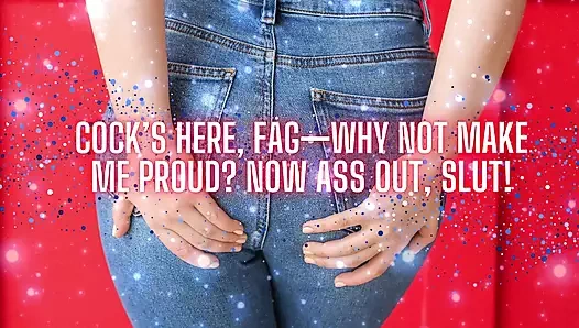 Yarak geldi, ibne - neden beni gururlandırmıyor? Şimdi götünü çıkar sürtük!