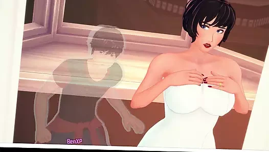 Knight of Love - Sneaking into the teachers home, to have adulteros sex (20)