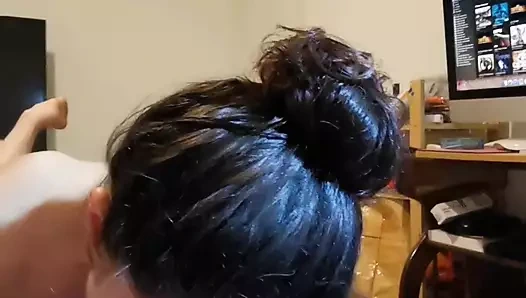 Bakış açısı oral seks ve gırtlağına kadar alma derlemesi, özensiz saniyeler itaatkar sürtük evli kadın