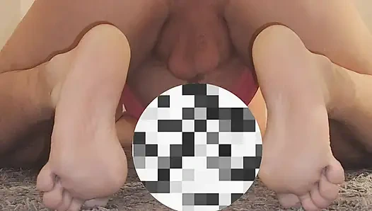 Slut getting fucked by a huge dildo and her mistress.