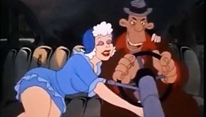 Baharatlı şehir, arabada sıkışan sert toplar, cıvıl cıvıl çizgi film