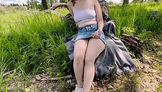 Kendimi parmakmak için parkta harika bir yer buldum