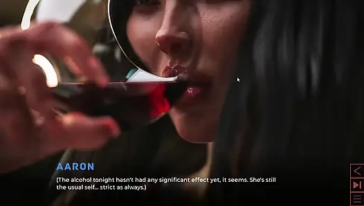 Yapay orta yaşlı seksi kadın ayakla masaj yapıyor