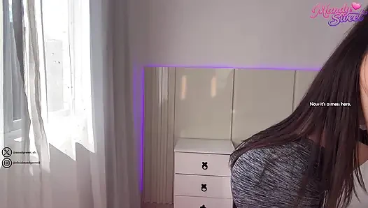 ASMR: Sıcak kız arkadaşım spor kıyafetleri deniyor
