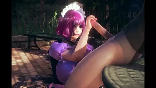 Kokoro hizmetçi elle muamele ve dölleme