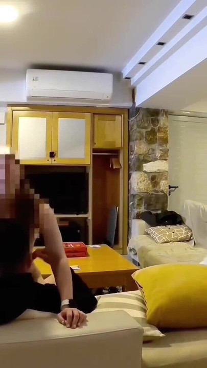 Stunning looking wife gets fucked by the delivery guy while alone at home, surveillance camera records wife and… | Clip 1