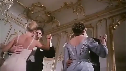 Hairy vintage pussy licking anal penetrated in the Budapest castle