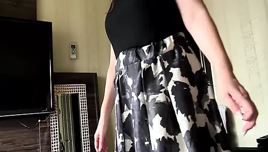 Tombul Japon orta yaşlı seksi kadın