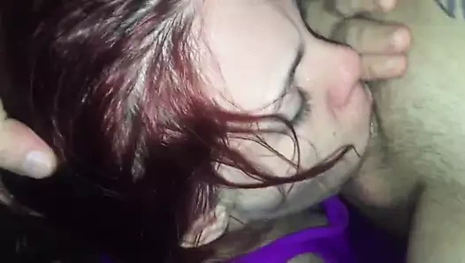 18yo gf deepthroats my cock