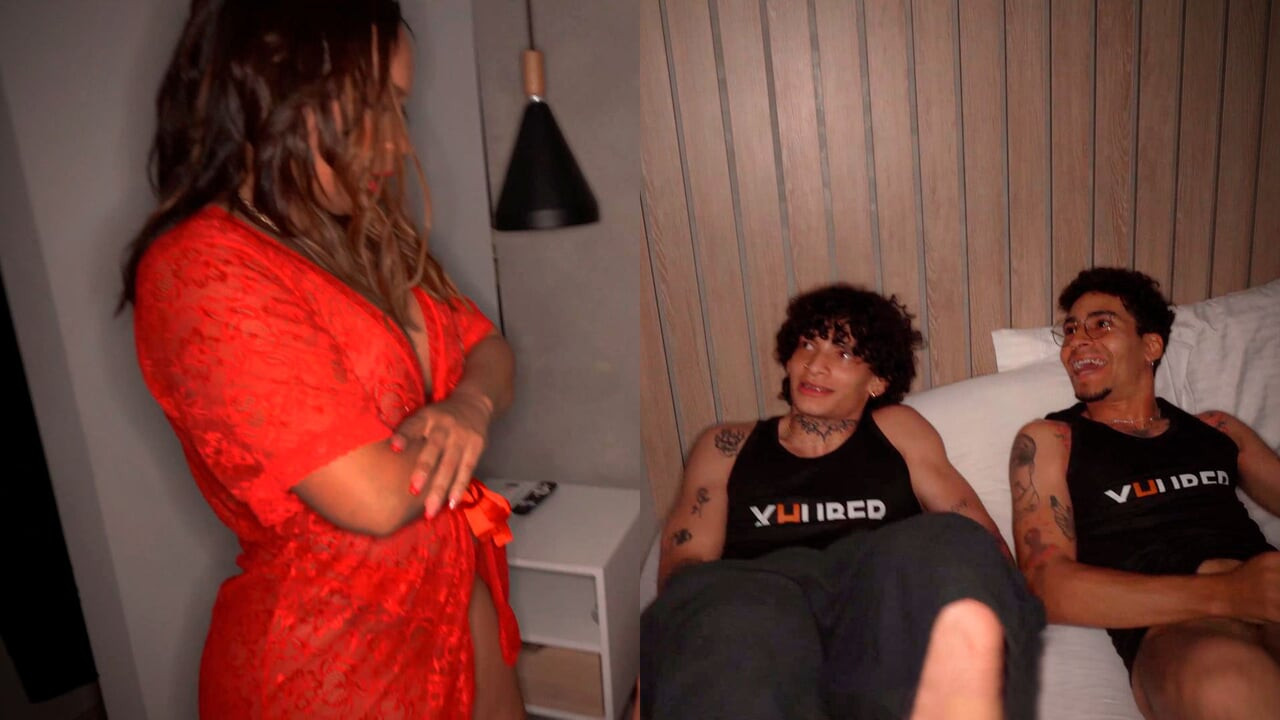 Step-siblings masturbate together and their stepmother discovers them, now what will happen?