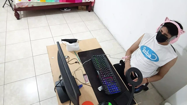 My stepsister came into my apartment and almost found me watching porn on the computer.