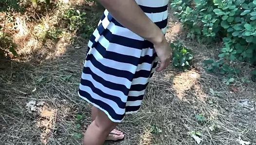 Parkta bir yabancı ile sert anal