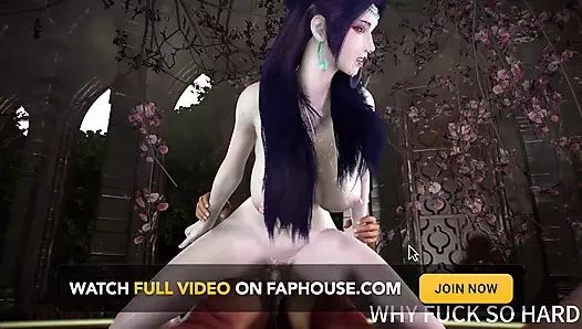 3 boyutlu büyük memeli sürtük Asyalı fahişe büyük yarakla aldatıyor