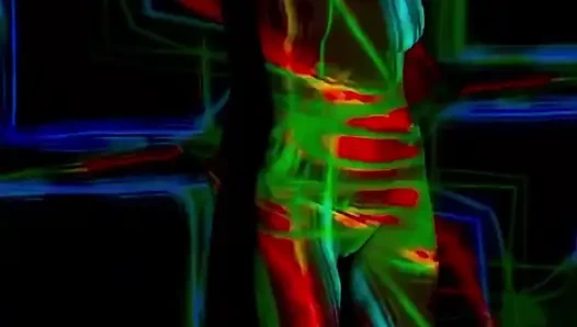 Naked disco girl