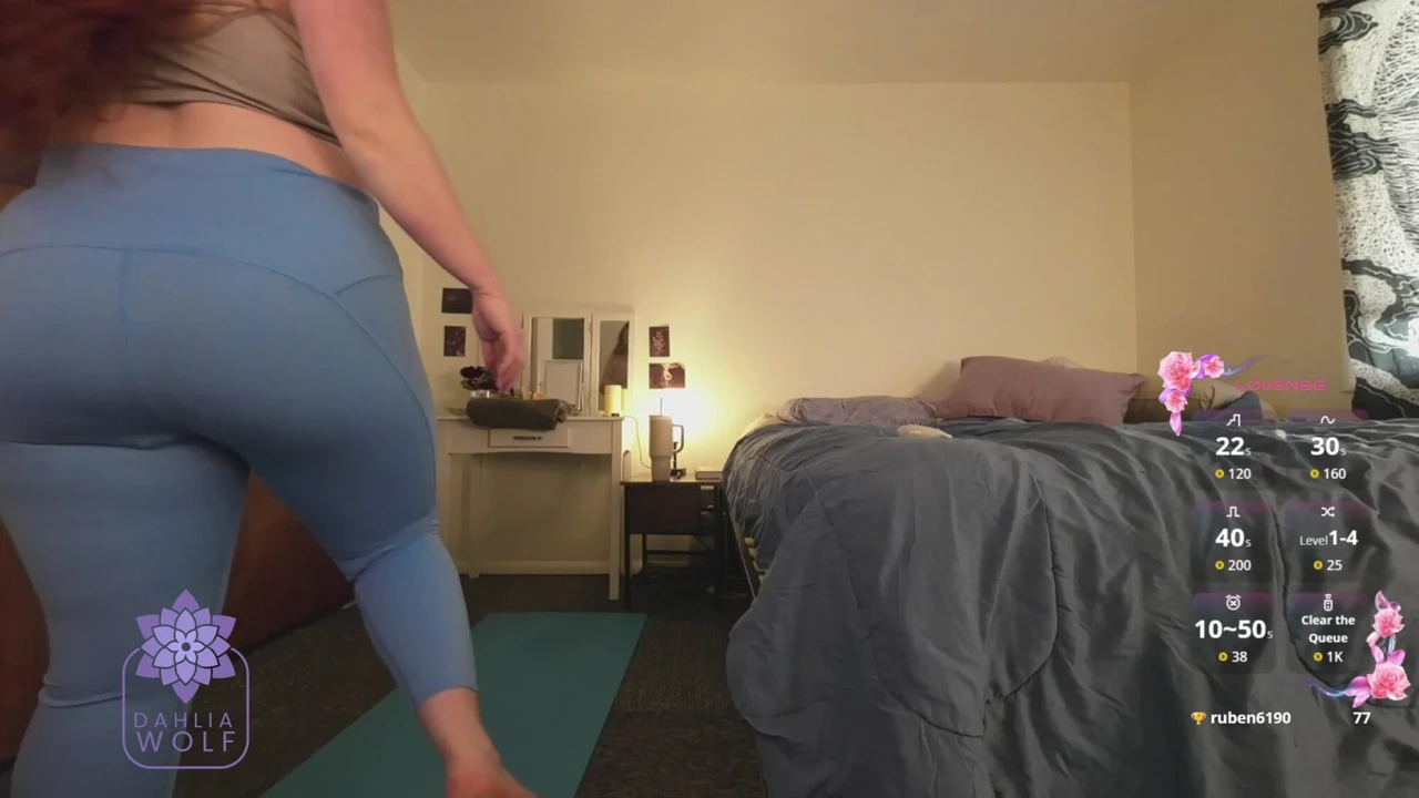 Balon götlü yoga pantolon canlı yayın