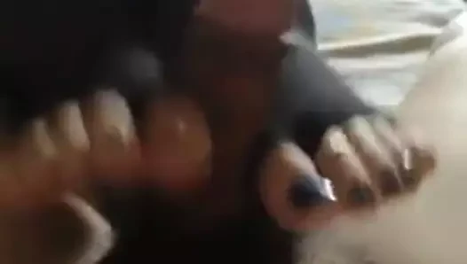 Kızım tarafından ayak işi