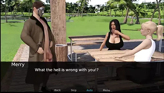 Proje ateşli karısı - Jenny'nin göğüsleriyle halka açık bir şekilde oynuyor