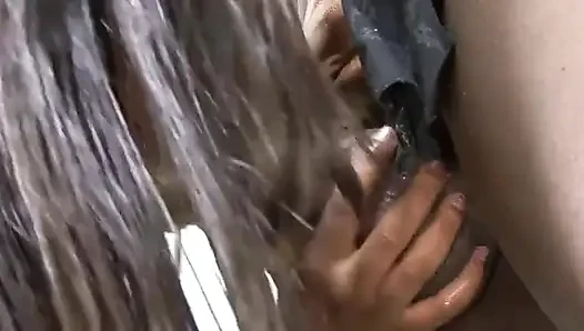 Büyük götlü zenci erkek arkadaşı tarafından büyük zenci yarağı ile sikiliyor