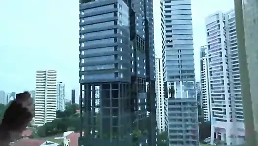 Victoria rae siyah gets bir kalın Creampie içinde singapur