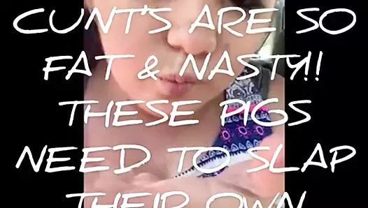 Yağlı şişman web domuzlar Meme tokat derleme