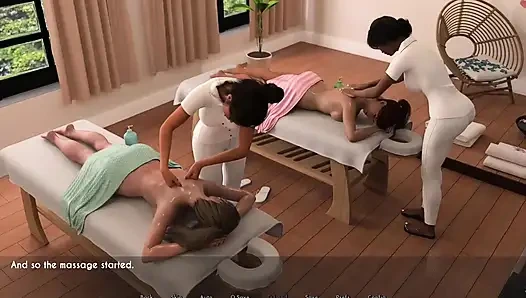 Masaj için dışarı çıkıyor