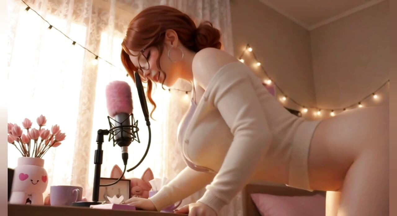Duyusal Emzirme ASMR - Fısıltılı Kızıl Saçlı Ağır Sütlü Göğüslerini Masajlıyor