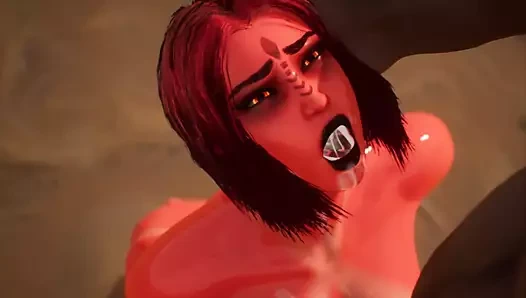 Succubus ağzını kullandı - 3d animasyon