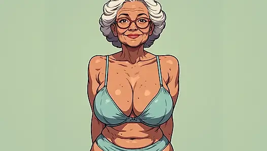 Seksi düzgün vücutlu olgun sutyen ve külot sanatı