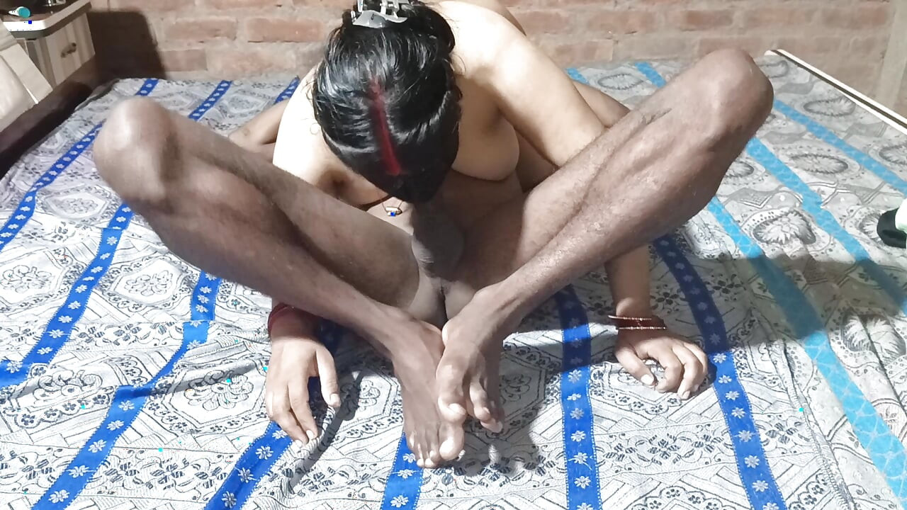 Desi village girl left her husband after locking him