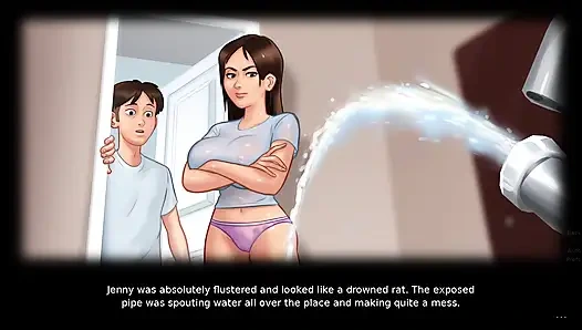 Üvey oğul duş alırken üvey kız kardeşini doruğa çıkarıyor (yaz mevsimi efsanesi)