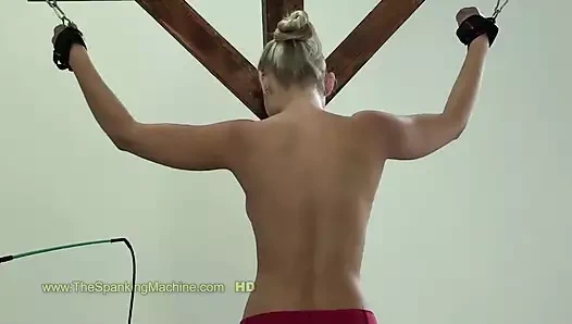 Michelle2 şaplak makinesi - çıplak sırt kırbaçlama