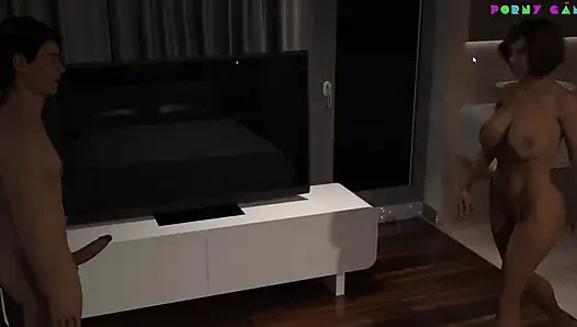 Orta yaşlı seksi kriz v0.25 - beklenmedik üçlü seks