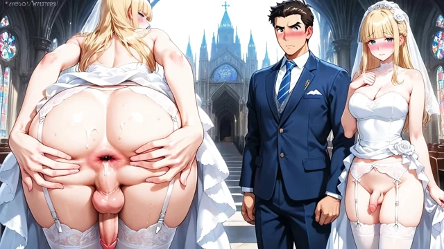 Baştan çıkarıcı sarışın femboy gelin sevimli göt deliğini aç - hentai yaoi animasyonu.