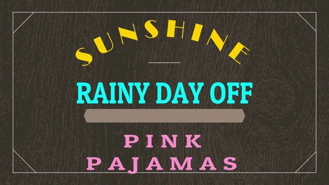 pembe pijama kapalı 'güneş' yağmurlu gün