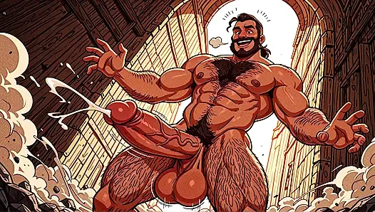 Azgın ai erkekler çıplak boşalıyor