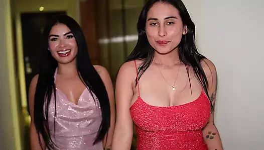 2 desperate colombian sluts dance, suck and fuck for money in medellin island