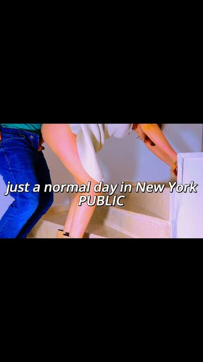 PUBLIC I Fucked a my neighbor in a dress on the stairwell while her husband at work!