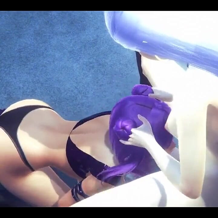 Lol kda hentai - evelynn futa kaisa'nın götünü sikiyor ve sakso çekiyor - Japon Asyalı manga anime oyunu porno