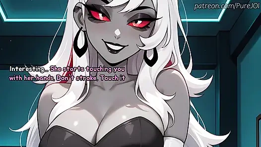 Carmilla Carmine caught her employee masturbating in the office (Dildo JOI)