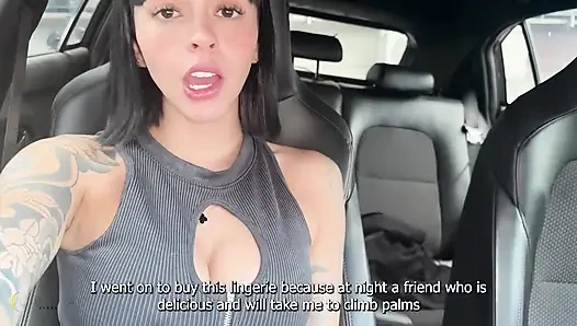 Genç Kolombiyalı kadın yollarda arabada seks yapıyor - luna vitaler ve duvan saray