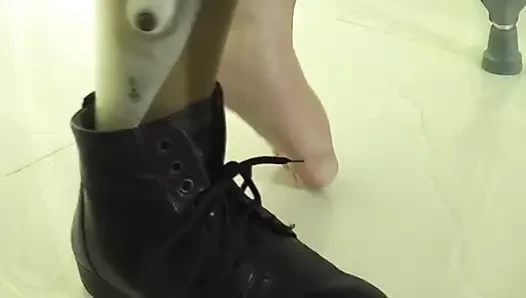 moments to tease and please polio woman in leg braces