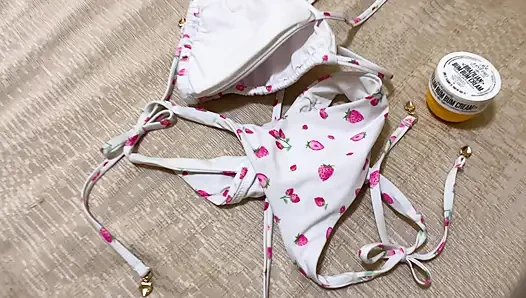 Otel odası bikinili striptiz zara charm solo gösteri ve mayo gösterisi