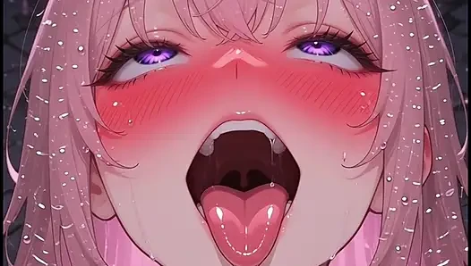 Pembe sümüklü anime kız