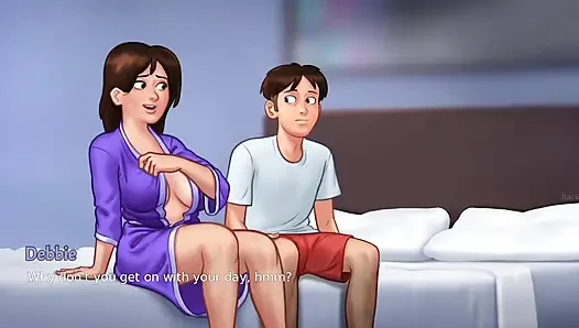 Anon Debbie'ye sürpriz bir masaj yapıyor - yaz mevsimi efsanesi oyunu