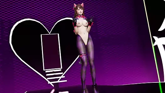 R18-mmd overwatch dva kara kedi 3d erotik sıcak dans