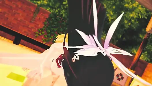 Genshin impact - columbina aether ile sert seks sahnesi - 3d hentai animasyon
