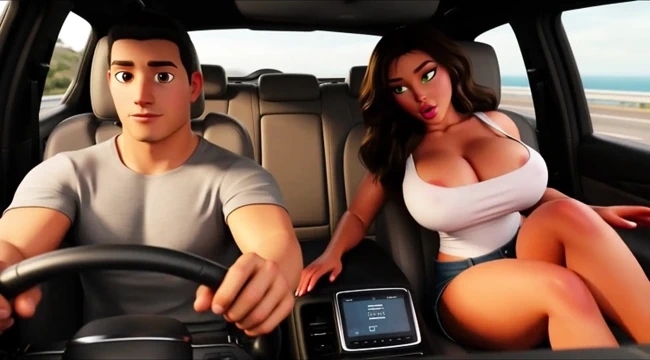 Romantik ay ışığı altında lüks okyanus gezisinde güzel şehvetli şehvetli gece