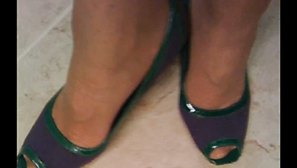 seksi olgun ayak ayakkabı fetişi
