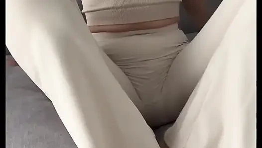 Yoga sıkı tayt evde